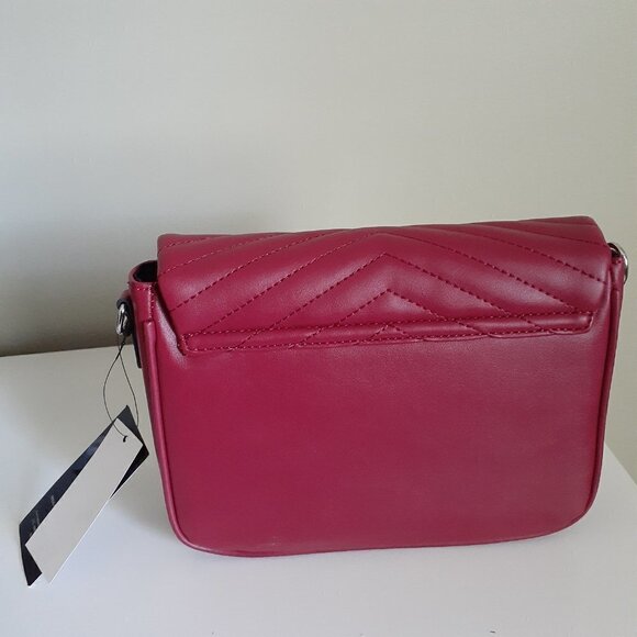 Nine West NWT Sleigh Mini Cross Body Dark Cherry Purse with Coin Purse NO STRAP - Picture 3 of 9